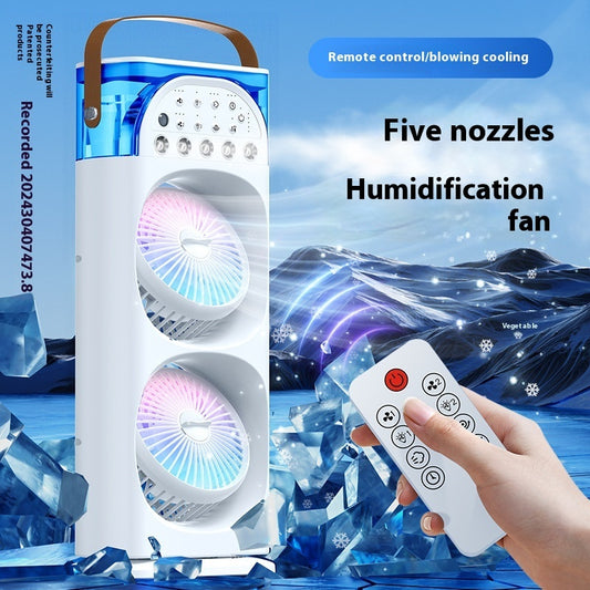 Five-hole Spray Humidification Multi-gear Large Capacity Household Fan
