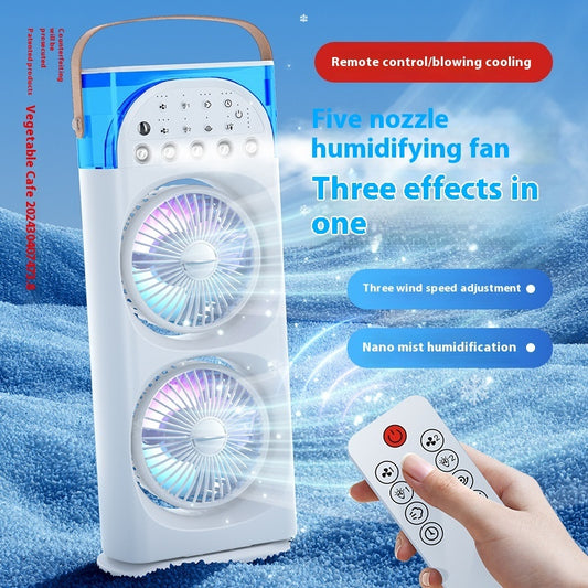 Five-hole Spray Humidification Multi-gear Large Capacity Household Fan